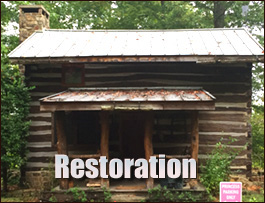 Historic Log Cabin Restoration  Weaverville, North Carolina